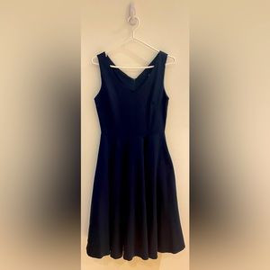 Navy Blue a-line dress with pockets